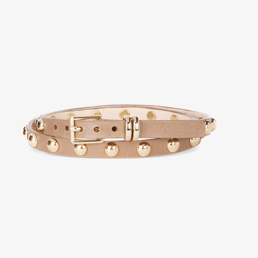 Brave Leather Becca Nappa Studded Leather Belt